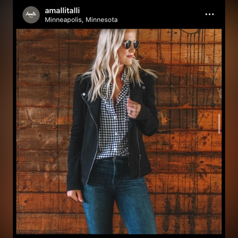 Amalli Talli Knot Moto Jacket Size L